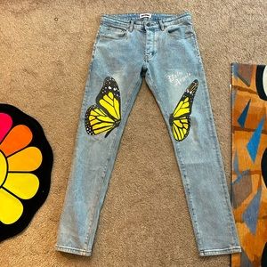 Palm Angels Butterfly Jeans